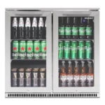 Husky 190L Double Door Alfresco Drinks Chiller MKII With Anti-Condensation Doors In S/Steel (ALFC2840ELB) - Image 4