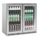 Husky 190L Double Door Alfresco Drinks Chiller MKII With Anti-Condensation Doors In S/Steel (ALFC2840ELB)
